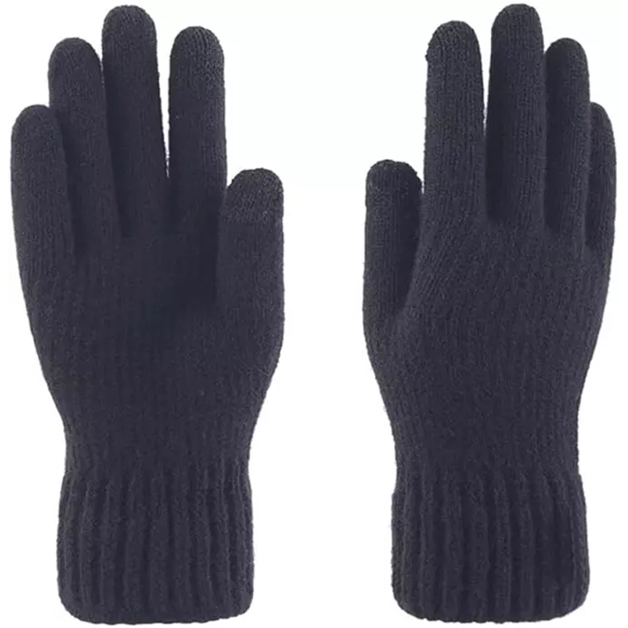 Elite Heat men's thermal winter gloves in navy with ribbed cuffs for warmth and comfort
